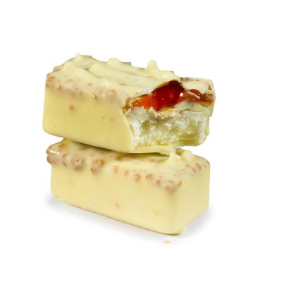 Mini cake with white couverture